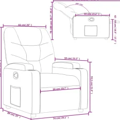 vidaXL - Fauteuil - Zwart - Kunstleer Best