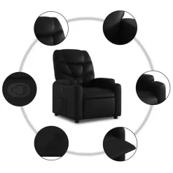 vidaXL - Fauteuil - Zwart - Kunstleer Best