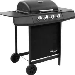 vidaXL - Gasbarbecue-grill - Zwart - Staal Hot