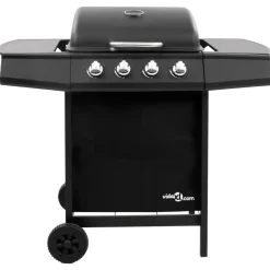 vidaXL - Gasbarbecue-grill - Zwart - Staal Hot