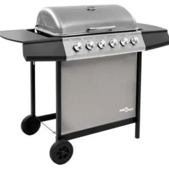 vidaXL - Gasbarbecue-grill - Zilver - Staal Best