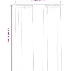 vidaXL - Gordijn - Antraciet - Fluweel - 140 x 245 cm - 2 stuks Outlet