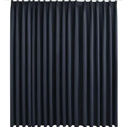 vidaXL - Gordijn - Antraciet - Stof