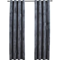 vidaXL - Gordijn - Antraciet - Fluweel - 140 x 225 cm - 2 stuks Hot