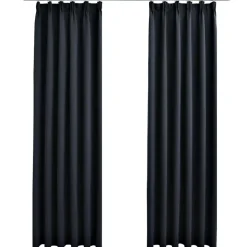 vidaXL - Gordijn - Antraciet - Stof - 140 x 225 cm Discount