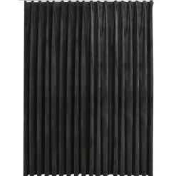 vidaXL - Gordijn - Antraciet - Fluweel Clearance