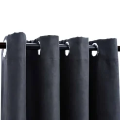 vidaXL - Gordijn - Antraciet - Stof - 140 x 175 cm Outlet