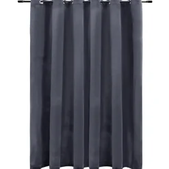 vidaXL - Gordijn - Antraciet - Fluweel Sale