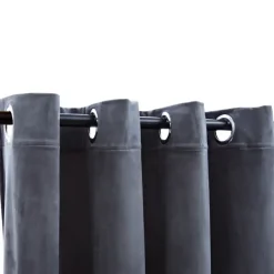 vidaXL - Gordijn - Antraciet - Fluweel Sale