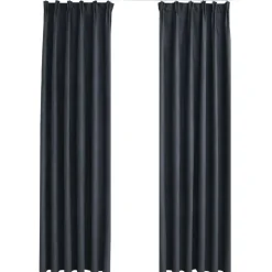 vidaXL - Gordijn - Antraciet - Stof - 140 x 175 cm - 2 stuks Best