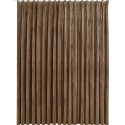 vidaXL - Gordijn - Beige - Fluweel Sale