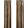 vidaXL - Gordijn - Beige - Fluweel - 140 x 225 cm - 2 stuks Sale