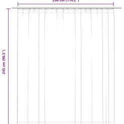 vidaXL - Gordijn - Beige - Stof Best