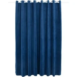 vidaXL - Gordijn - Blauw - Fluweel Discount