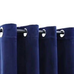 vidaXL - Gordijn - Blauw - Fluweel - 140 x 175 cm - 2 stuks Outlet