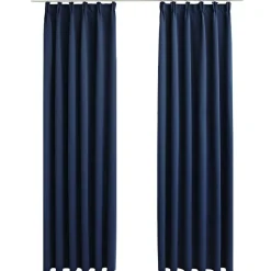 vidaXL - Gordijn - Blauw - Stof - 140 x 245 cm Sale