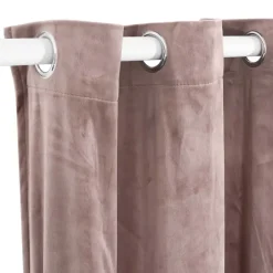 vidaXL - Gordijn - Roze - Fluweel Outlet