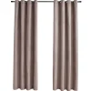 vidaXL - Gordijn - Taupe - Stof - 140 x 245 cm - 2 stuks Best