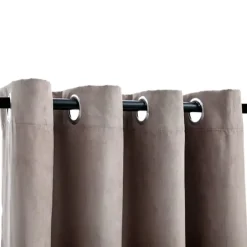 vidaXL - Gordijn - Taupe - Stof - 140 x 245 cm - 2 stuks Best