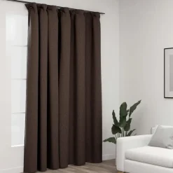 vidaXL - Gordijn - Taupe - Stof Hot