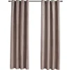 vidaXL - Gordijn - Taupe - Stof - 140 x 225 cm - 2 stuks Clearance