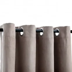 vidaXL - Gordijn - Taupe - Stof - 140 x 225 cm - 2 stuks Clearance