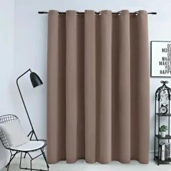 vidaXL - Gordijn - Taupe - Stof Hot
