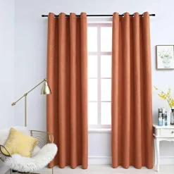 vidaXL - Gordijn - Taupe - Stof - 140 x 245 cm - 2 stuks Discount