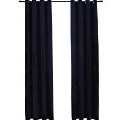 vidaXL - Gordijn - Zwart - Fluweel - 140 x 175 cm - 2 stuks Online