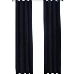 vidaXL - Gordijn - Zwart - Fluweel - 140 x 245 cm - 2 stuks Online