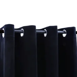 vidaXL - Gordijn - Zwart - Fluweel - 140 x 245 cm - 2 stuks Online