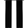 vidaXL - Gordijn - Zwart - Stof - 140 x 245 cm - 2 stuks Hot