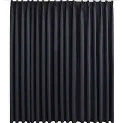 vidaXL - Gordijn - Zwart - Stof Outlet