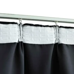 vidaXL - Gordijn - Zwart - Stof Outlet