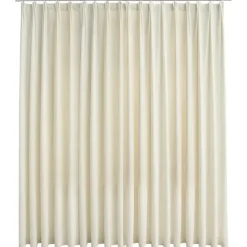 vidaXL - Gordijn verduisterend met haken - Crème - Fluweel - 290 x 245 cm Best