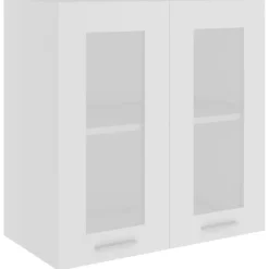 vidaXL - Hangkast - Wit - Bewerkt hout Online