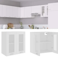 vidaXL - Hangkast - Wit - Bewerkt hout Online