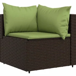 vidaXL - Hoekbank - Bruin - Poly rattan Hot