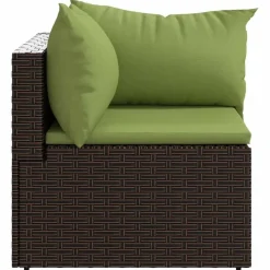 vidaXL - Hoekbank - Bruin - Poly rattan Hot