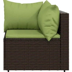 vidaXL - Hoekbank - Bruin - Poly rattan Hot