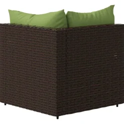 vidaXL - Hoekbank - Bruin - Poly rattan Hot