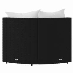 vidaXL - Hoekbank - Zwart - Poly rattan Best