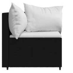 vidaXL - Hoekbank - Zwart - Poly rattan Best