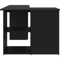 vidaXL - Hoekbureau - Zwart - Bewerkt hout Discount