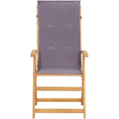 vidaXL - Houten Stoel - Grijs - Hout - 2 stuks New