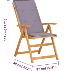 vidaXL - Houten Stoel - Grijs - Hout - 2 stuks New