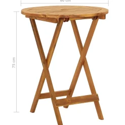 vidaXL - Houten Tuinset - Bruin - Hout - 60 cm