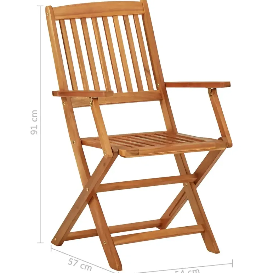 vidaXL - Houten Tuinset - Bruin - Hout - 60 cm