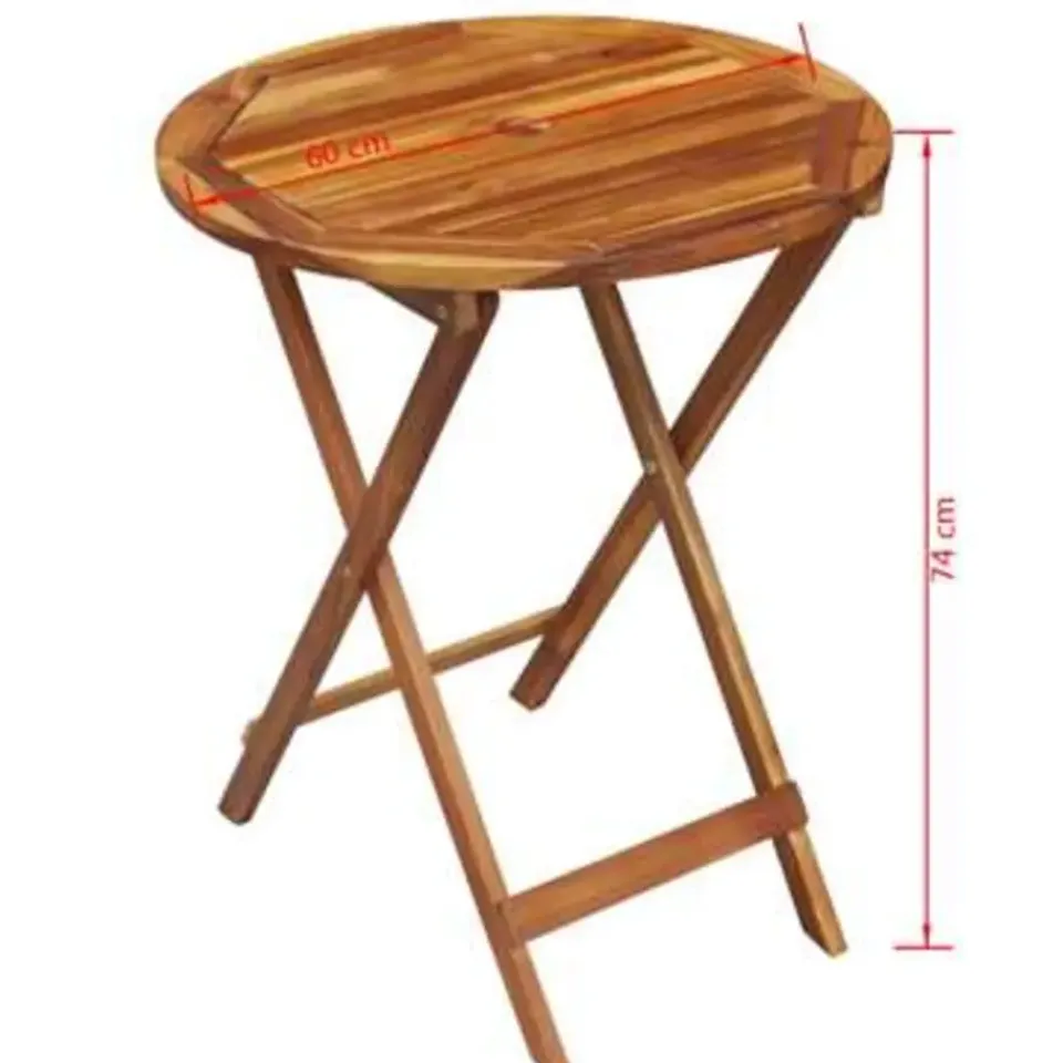 vidaXL - Houten Tuinset - Bruin - Hout - 60 cm