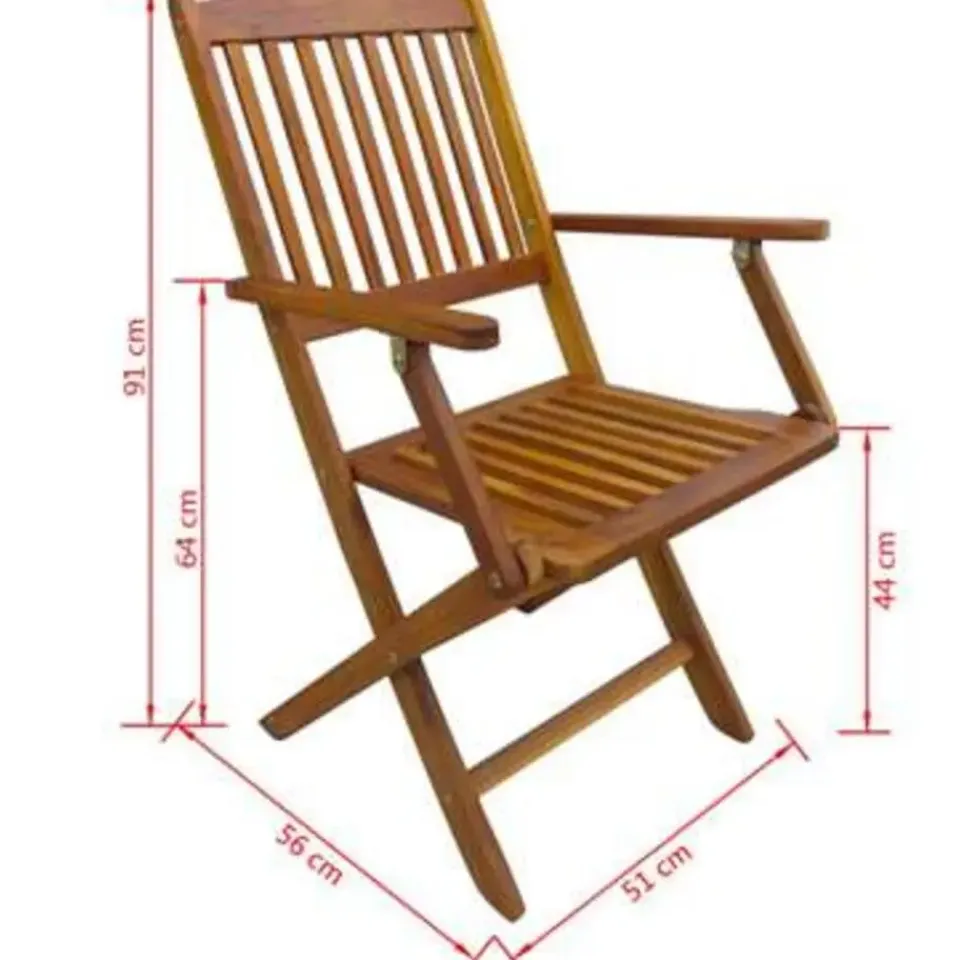 vidaXL - Houten Tuinset - Bruin - Hout - 60 cm